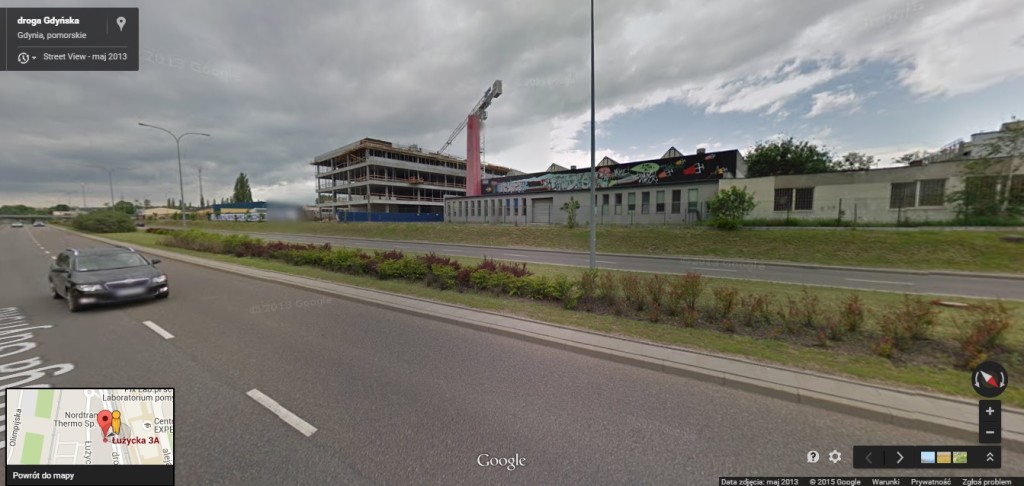 W tym miejscu powstanie Audi Centrum Gdynia (Fot. Google Earth)