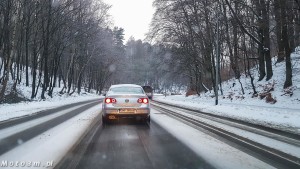 Droga, ulica, śnieg zaśnieżona jezdnia-152855