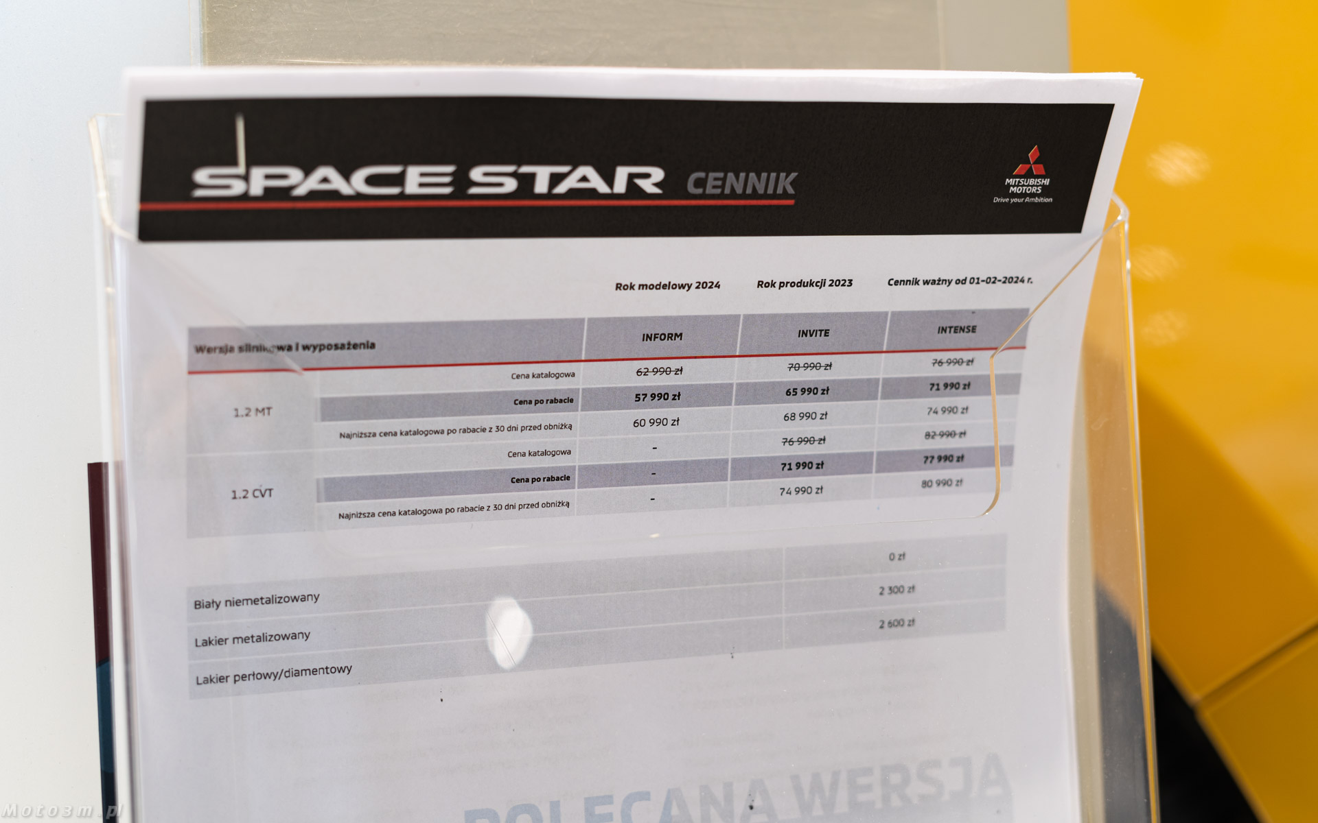 Najtańszy, nowy samochód w Polsce – Mitsubishi Space Star